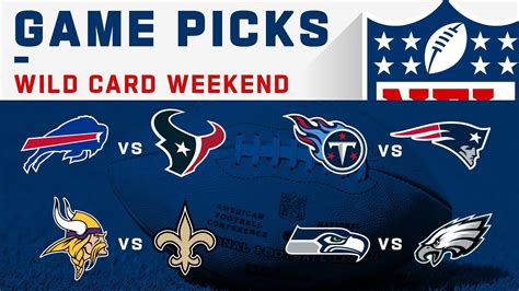 nfl wild card game today|NFL wild card game picks.